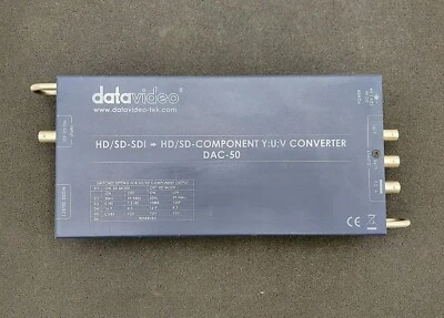 Datavideo DAC-50 HD/SD-SDI to HD/SD-Component Y:U:V Converter DAC-50 - Image 1 of 4