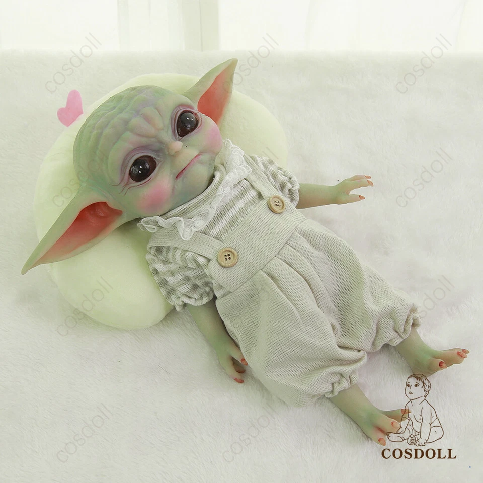 COSDOLL 13.5" Elf Doll YoYo Adorable Reborn Baby Doll ​Platinum Silicone Doll US