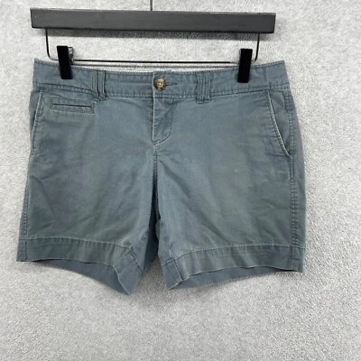 Old Navy Shorts Womens Size 2 Blue Green Flat Front Chino VTG Y2K Low Rise - Image 1 of 4