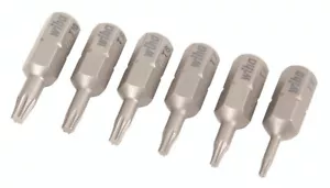 Wiha 71570 6 Piece Torx Insert Bit Set - T5 - T10 x 25mm - Picture 1 of 1