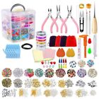 Jewelry Making Supplies Kit With Beads Charms Findings Jewellery Pliers Wire