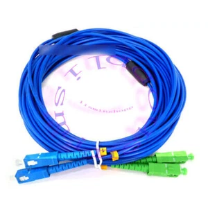 5M Armored Cable SC/UPC-SC/APC Single-Mode 9/125 Duplex Fiber Optic Patch Cord - Afbeelding 1 van 1