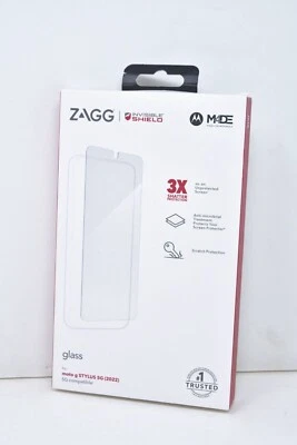 (2 Pack) ZAGG InvisibleShield Glass Screen Protector for Moto G Stylus 5G (2022) - Image 1 of 2