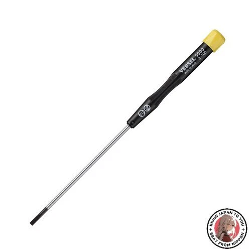 NEW VESSEL Micro Screwdriver Precision Screw - 3 x 100 9900 Bla - Image 1 of 1