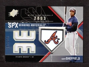 2003 SPx Winning Materials 287/375 #GS1A Gary Sheffield Logo Braves - Picture 1 of 1