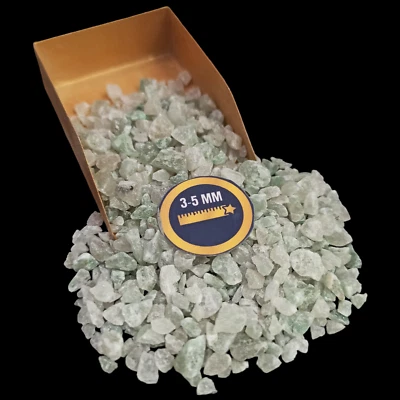 Piedra preciosa natural triturada gruesa aventurina verde 3-5 mm para hacer joyas Foto 1 de 4