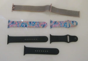 Lot Of 3 Apple Compatible Smart Watch Bands Assorted Colors 42MM - Picture 1 of 7