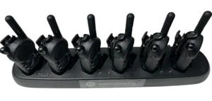 6 New Motorola CLS1410 4 Channel UHF Two-Way Radio - Picture 1 of 4