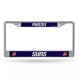 Phoenix Suns NBA Chrome Metal License Plate Frame - Picture 1 of 5