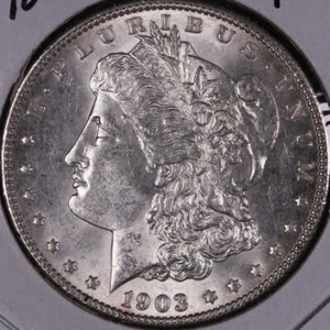 1903 Morgan Silver Dollar, Mint State Uncirculated Coin, Store #DR0416 - Picture 1 of 2