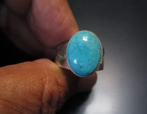 Vintage DRT Jay King Mine Finds Sterling Silver Blue Turquoise Ring Size 9 - Picture 1 of 10