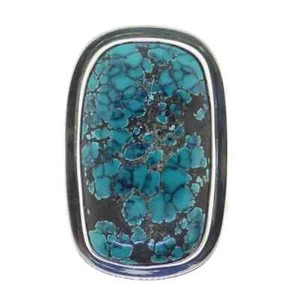 Tabra Turquoise Cuff Ring Adjustable Size 7.5-8.5 - Picture 1 of 2