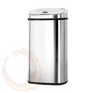 50L Stainless Steel Motion Sensor Rubbish Bin - Picture 1 of 8