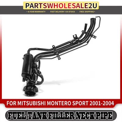 Tubo de cuello de llenado de tanque de gasolina de combustible para Mitsubishi Montero Sport 01-04 Sport Utility Foto 1 de 4
