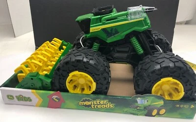 John Deere KIDS Monster Treads verde/amarelo SUPER ESCALA combinação agrícola LP77355 - Imagem 1 de 4