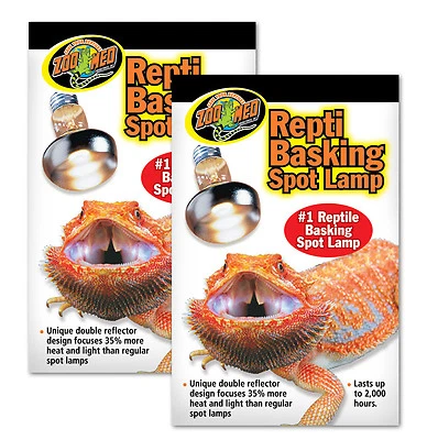 2 x 25 Watt, w, ZooMed Basking Spot Sun Spot Wärmelampe Terrarienlampe SL-25E