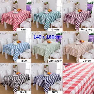 Countryside Gingham Karo Tischdecke Abdeckung Outdoor Picknick Stoff Tischdecke - Bild 1 von 20