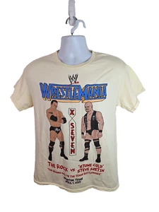 Camiseta WrestleMania X-Seven The Rock vs. Stone Cold Steve Austin talla mediana - Imagen 1 de 4