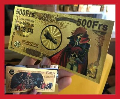 BILLET TICKET FIGURINE ALBATOR 78 84 HARLOCK MANGA CARTE COLLECTOR GOLD OR CARD