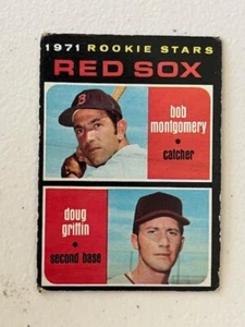 Red Sox 1971 Rookie Stars (Bob Montgomery / Doug Griffin) 1971 Topps #176 RC - Picture 1 of 2
