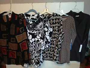 Mixed Group of 5 Ladies Plus Size 3X Dress Shirt Blouses Lot 3 - Picture 1 of 20