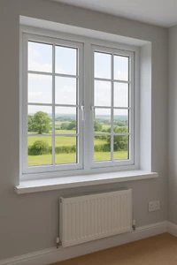 Cubierta de alféizar de ventana de PVC blanco 1,5 m x 9 mm - Tablero de tapa de plástico 100-400 mm - Imagen 1 de 9