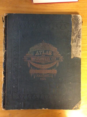 ORIGINAL 1875 ATLAS OF MONTGOMERY COUNTY,  OHIO - 1st ed - Dayton history Foto 1 de 4