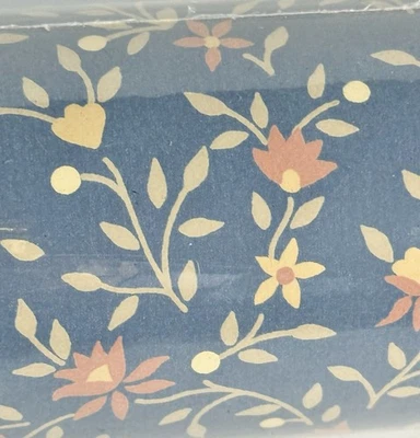 Rollo métrico Collins & Aikman revestimientos de paredes PAPEL PINTADO azul floral 3152 Dbl Foto 1 de 4