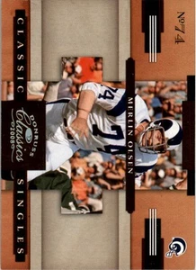 Donruss Classics Classic Singles Gold #22 2008 Merlin Olsen 061/100 - casi nuevo-como nuevo - Imagen 1 de 2
