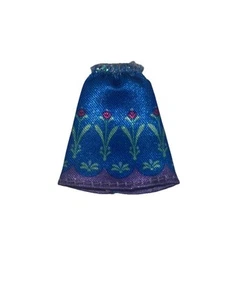 Frozen Anna Disney Princess SKIRT mini doll clothes Blue/Green Red Flowers - Picture 1 of 8