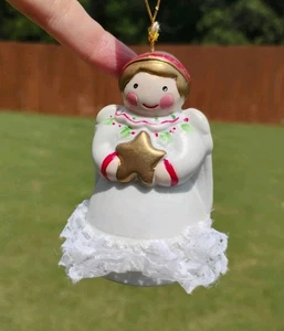 Jolly Jingles handbemalter Porzellan ENGEL Ornament Weihnachten mit Box 1986 - Bild 1 von 7