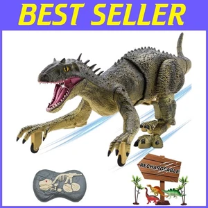 Realistic Walking RC Dinosaur Toy with Spray Function - Picture 1 of 10