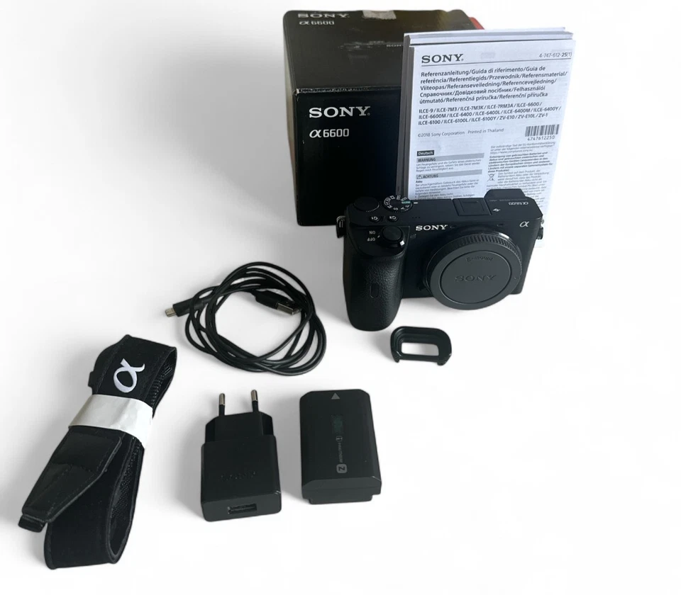 Sony Alpha A6600 ILCE-6600 APS-C Kamera Shutter 1899 OVP Top Zustand MwSt - Bild 1 von 4