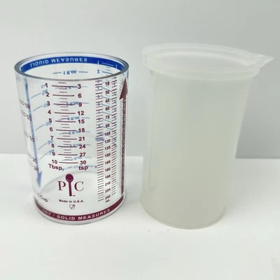PAMPERED CHEF Measure All Cup 1 Cup Adjustable Dry Liquid Measuring Tool - Image 1 of 4