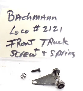 HO / BACHMANN / FRONT TRUCK + SCREW & SPRING / LOCOMOTIVE #2121 / METAL PARTS - Picture 1 of 4