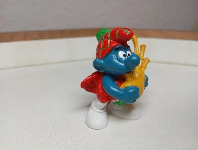 Bully Musik Schlumpf Dudelsack Schotte - 20105 - Peyo Schlümpfe kariert Scot - Bild 1 von 4