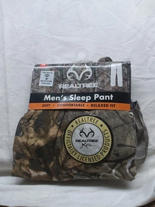 M REALTREE Herren Schlafhose Relaxed Fit Taschen Kordelzug Polycotton Camouflage Neu - Bild 1 von 2