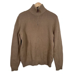 Polo Ralph Lauren Pullover Herren M hellbraun Half Zip Pulli Lammwolle italienisches Garn - Bild 1 von 5