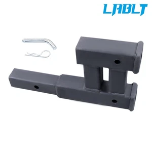 LABLT Truck Dual 2" Trailer Hitch Receiver Rise-Drop Adapter Extender Tow 4000lb - Picture 1 of 24