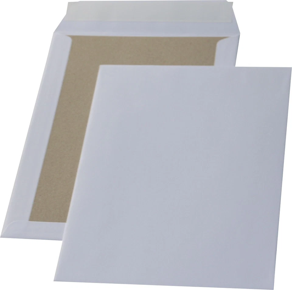 MARI-MEDIENVERPACKUNGEN 200 uds bolsas de cartón C4 blanco sin ventana sobres adhesivos 120 g.