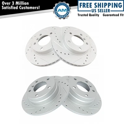 Front & Rear Brake Performance Rotor Kit for BMW 318i 318iC 318iS 323iC 325i - Image 1 of 4