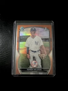Bowman Chrome Nineer Delgado 1st Orange 2023/25 Yankees - Imagen 1 de 2