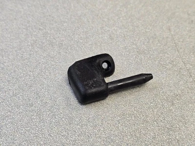 NICE ORIGINAL PORSCHE 911 914 914-6 PLASTIC DRIVER L SUNVISOR MOUNTING BRACKET - Image 1 of 3