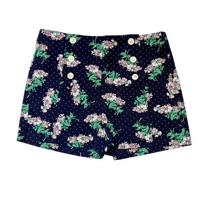 Janie And Jack Button Front Floral Shorts Size 8 - Image 1 of 4