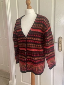 VINTAGE UNITED COLOURS OF BENETTON CARDIGAN MOHAIR WOOL 12 14 16 VGC ITALIAN - Picture 1 of 9