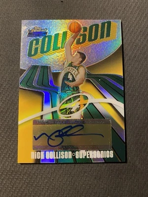 Nick Collison 2004 Topps Finest Rookie Auto Refractor SP /250 - Image 1 of 2