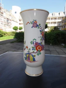 MEISSEN  VASE INDISCHE BLUMEN MALEREI  Höhe 29,3 cm 1 Wahl - Bild 1 von 12