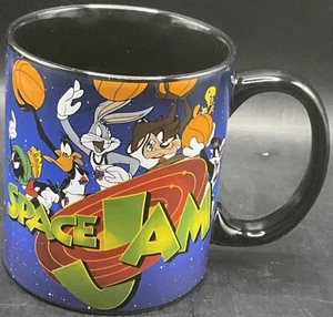 Space Jam Tune Squad Large 20 Oz Black Coffee Mug Cup Warner Bros Silver Buffalo - Picture 1 of 8