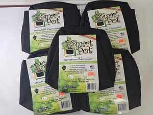 Confezione da 5 - Smart Pots 3 GALLONI Vaso per Aerazione Piante Contenitore in Tessuto - Foto 1 di 4