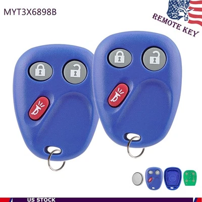 2 Replacement for 2002-2009 Buick Rainier GMC Envoy Remote Key Fob MYT3X6898B - Image 1 of 4